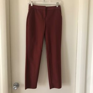 EXPRESS Burgundy Straight Pants Size 00